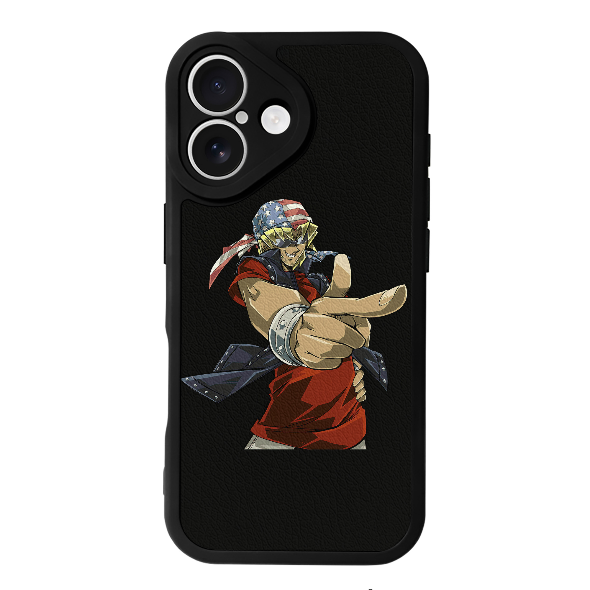 （画像用） 遊☆戯☆王 Yu-Gi-Oh! 【iPhone 16シリーズ対応】シリコンスマホケース（レザー調） 材質：シリコン